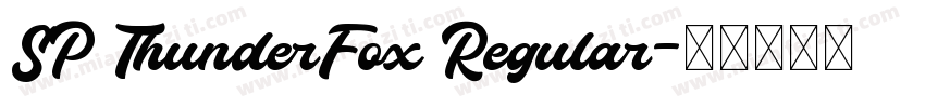 SP ThunderFox Regular字体转换